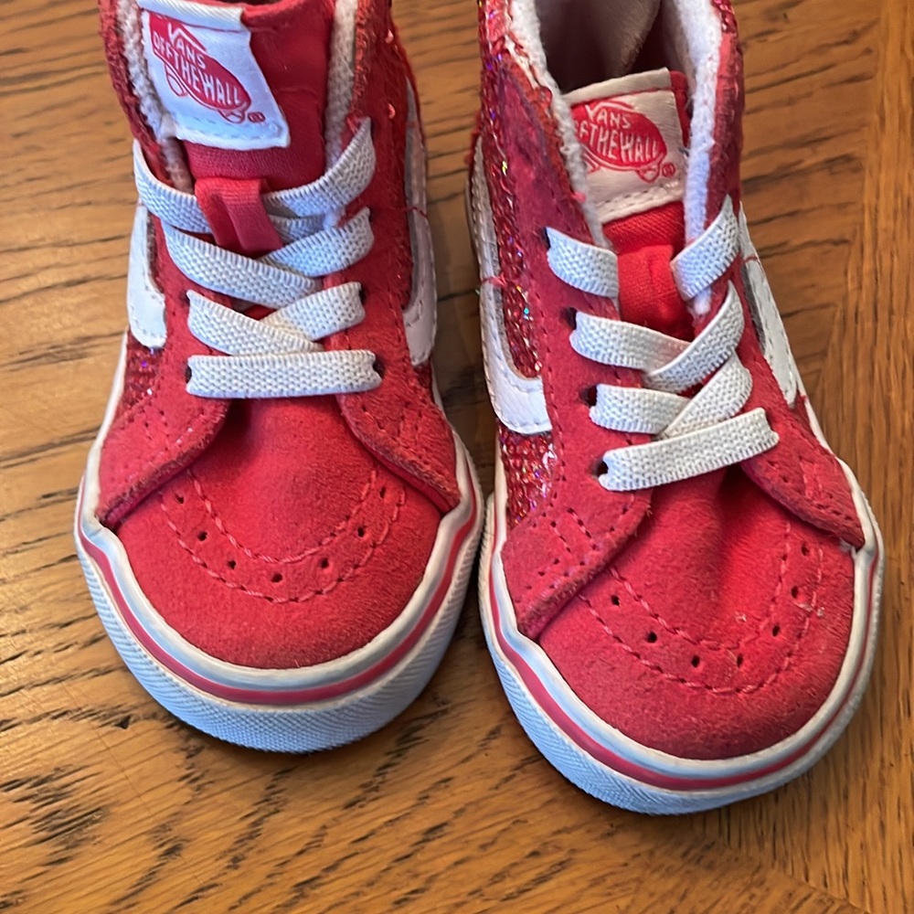 Vans sparkly high tops